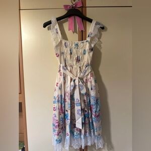 Cream Sweet Print Lolita Dress with Pastel Accents